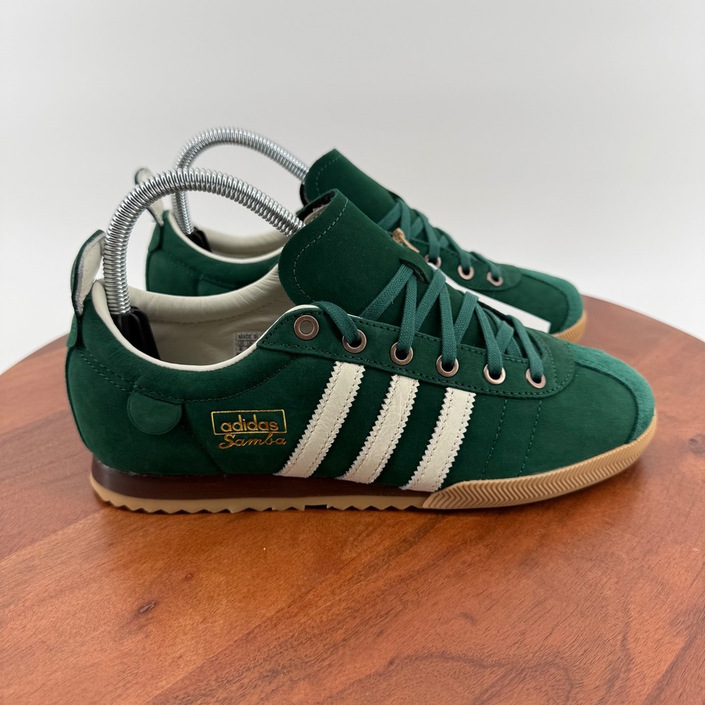 Adidas Samba 62 Collegiate Green Suede Sneakers JI3218 Men 6 Women 7